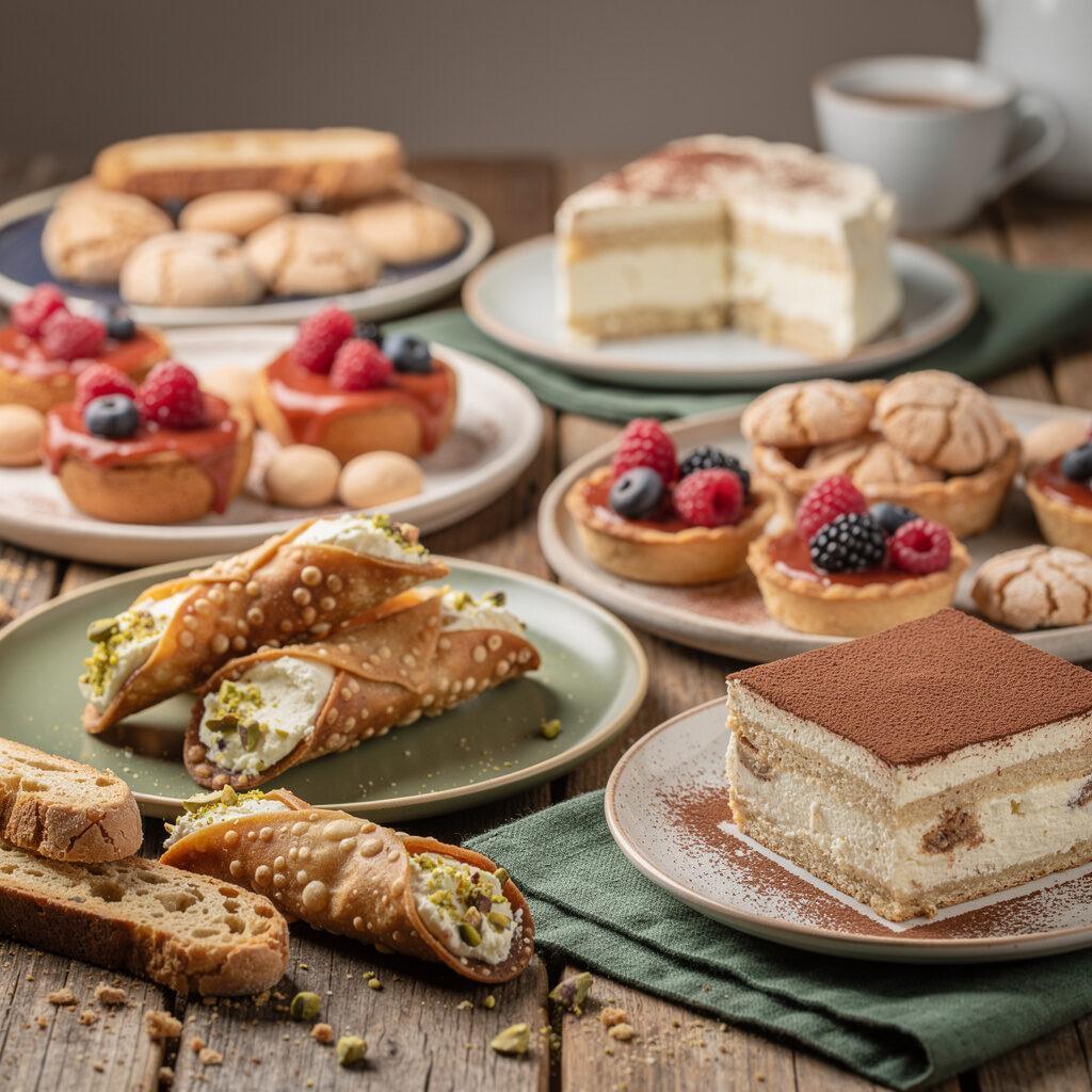 Hausgemachte Desserts vor Ort